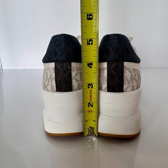 Michael Michael Kors Women's Mabel Trainers Lace-up Sneakers Size 7 Vanilla - Picture 6 of 16